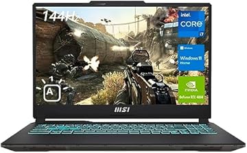 Cyborg 15 Gaming Laptop, 15.6" FHD 144Hz Display, Intel Core i7-12650H, NVIDIA GeForce RTX 4060, 32GB DDR5 RAM, 1TB SSD, Webcam, Backlit Keyboard, Wi-Fi 6, Windows 11 Home, Translucent Black