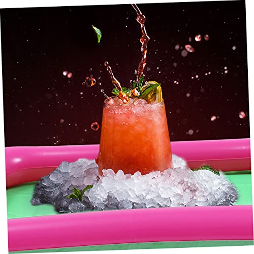 Plateau de service gonflable piscine bar flottant buffet avec compartiment glace