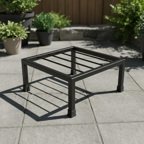 Image of Plant Stand Iron Indoor Outdoor Flower Plant Stand For Balcony (Black-Set of 2) for indoor living room, Home, Garden, Balcony