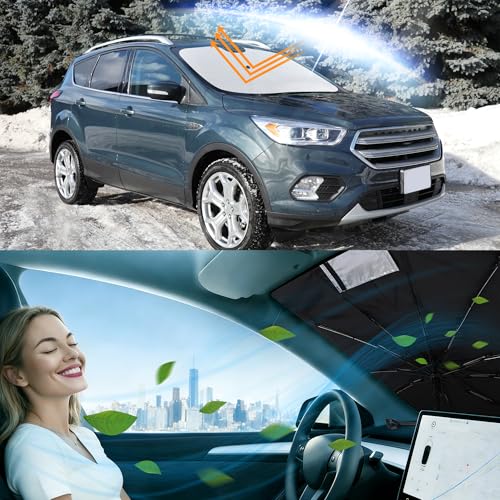 Image of Windshield Sun Shade Umbrella for Ford Escape 2013-2019