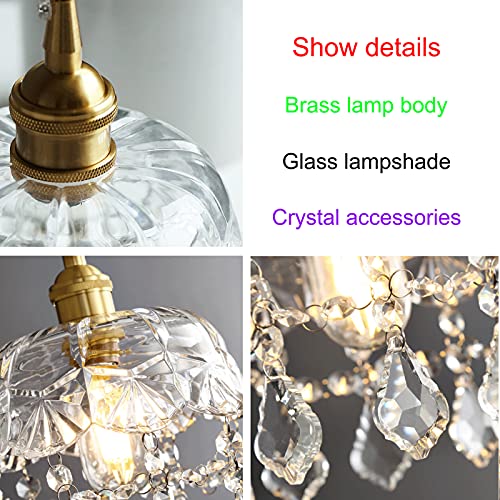 Lámpara colgante ajustable de vidrio para iluminar pasillos oscuros 6