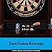 Viper Metropolitan Solid Wood Sisal/Bristle Steel Tip Dartboard Cabinet: Cabinet Only (No Dartboard), Mahogany Finish