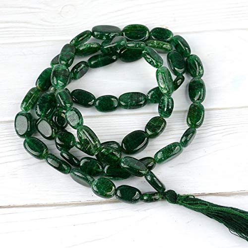 Image of Natural Oval Crystal Beads Mala Necklace Collection for Men & Women, Reiki Energized Gemstone Jewellery for Meditation, Mindful Living, Spiritual Decor & Everyday Fashion Styling