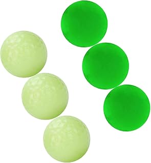 Amagogo 6Pcs Luminous Night Golf Ball Fluorescent Golf Ball Glowing in The Dark Golf Night Glow Balls for Night Sports Tournament Club Keepsake