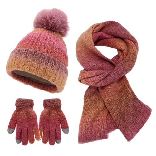 Coffret bonnet écharpe gants à écran tactile idée cadeau hiver