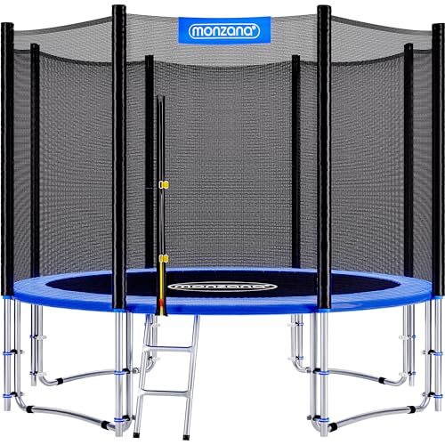Monzana® Trampolín de 427cm Cama Elástica para Jardín Exterior Juego Completo Escalera Red de Seguridad Deporte
