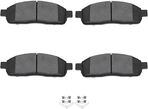 Kit de pastillas de cerámica, D1392 SCITOO 4 piezas de pastillas de freno delantero para Ford para F-150 2004-2009, para Lincoln Mark LT 2006-2008
