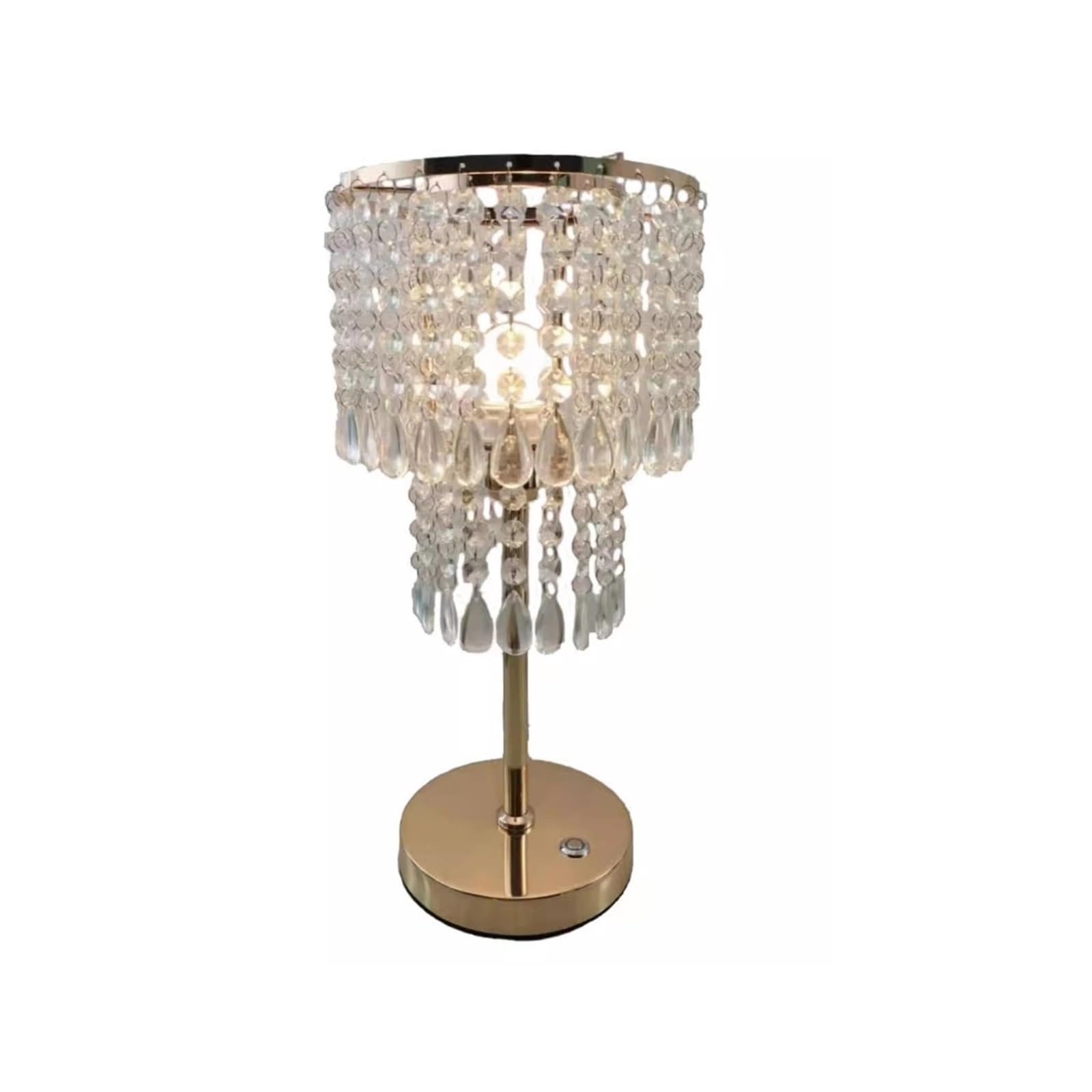 Lampy stołowe Kryształowa lampa stołowa do sypialni przy łóżku w salonie