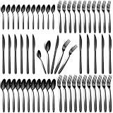 Hunnycook 60-Piece Black Silverware Set - S… product image