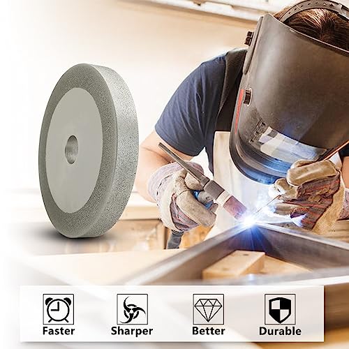 Uf-Sharp 3001 3 Inch Flat Diamond Grinding Wheel 150 Grit, 1/2 Inch Arbor, 10Mm Wide For Grinding Tungsten,Carbide, Glass,Ceramic thumb #4