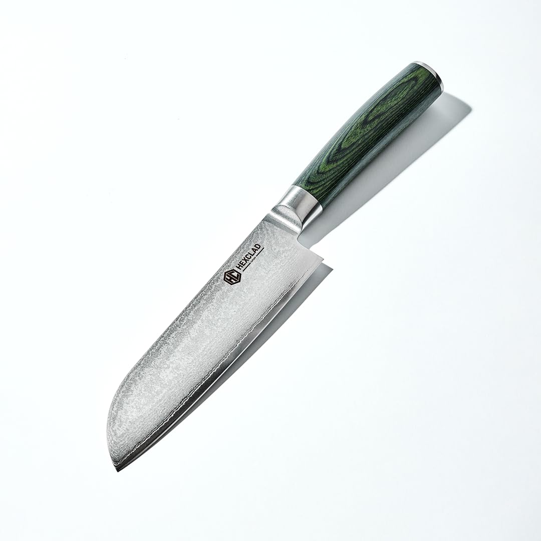 HexClad 8" Japanese Damascus Stainless Steel Chef Knife, Full Tang Handle — Amazon image 12