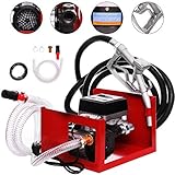 【STARKER MOTOR】 - Der reine Kupfermotor unserer Dieselpumpe Heizölpumpe selbstansaugend verfügt über ein explosionsgeschütztes Design, das Ihnen extreme Haltbarkeit und Festigkeit bietet. Die Motorleistung beträgt 550 Watt und die Pumpe erreicht eine Fördermenge von 3600 L/h bei einer Drehzahl von 2800 U/min.