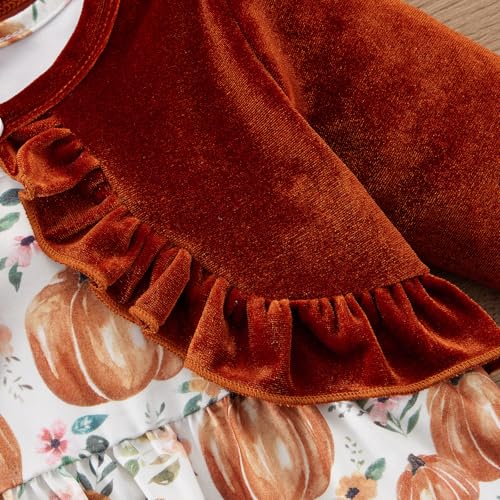 Toddler Baby Girls Spring Dress + Cardigan 2Pieces Outfits Floral Patterned Sundress Solid Long Sleeve Shrug Set3