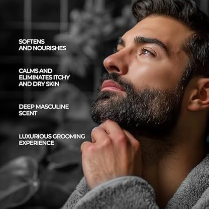 ZOUSZ Black Oud Beard Oil for Men, Beard Moisturizer & Conditioner, Non-Greasy Men's Beard Care Essential, Growth Enhancer Natural Beard Oil Men's Gift, 1 Fl Oz Dropper Bottle - Image 7