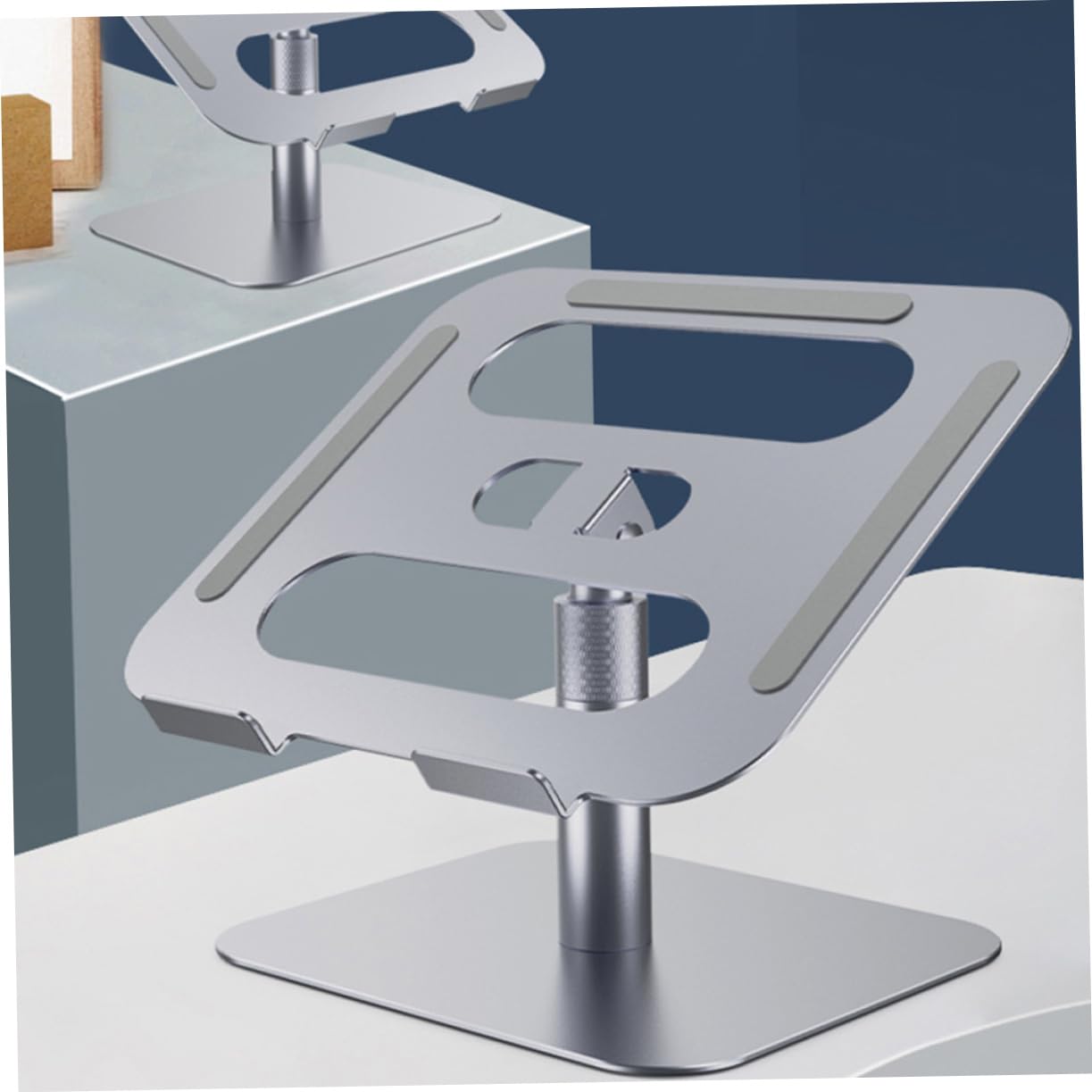 Operitacx Reggi PC Supporto per Laptop in Lega di Alluminio, Design Ergonomico e Area Ampia Sagomata, per Ufficio e Dissipazione del Calore
