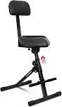 Liquid Stands Tabouret de guitare réglable - Trone de tambour musical standard avec dossier - Siège Guitare Siège drum, Chaise Musicienne, Chaise pour Adultes, Enfants, Drummer et Guitariste