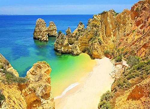 Peinture au diamant 5D mer kit complet de broderie strass carrés et ronds 30x40 cm