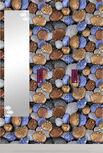 Image of CABANA HOMES Wall Stickers Botanical DIY Decal Stone Wallpaper for Home Decor (45 x 125 cm, 1 Roll) (6 sq. ft) Decorative Self Adhesive Furniture, Table Top, Wardrobe, Resturant