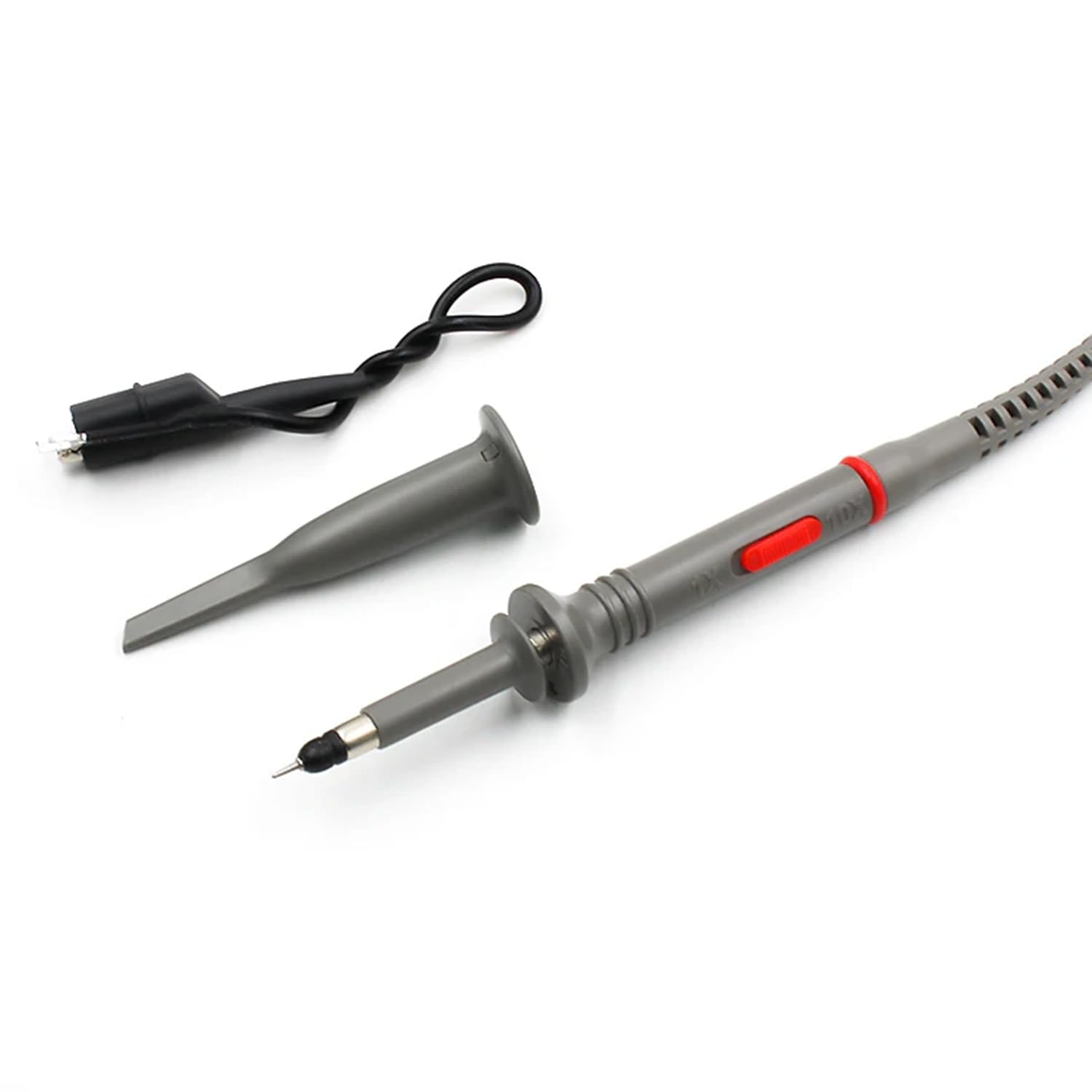 FNIRSI P6100 Oscilloscope Clip Probes 100 MHz 600V DC High Sensitivity Oscilloscope Clip Probe 10: 1 and 1: 1 for DSO-TC2 / DSO-TC3 Oscilloscope Digital/Virtual/Handheld Oscilloscopes (2 Pack) - Image 5 thumbnail