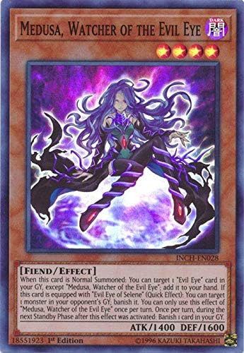 Yu-Gi-Oh! - Medusa, Vigilante del mal de ojo - INCH-EN028 - Super Rare - 1ª Edición - Infinity Chasers