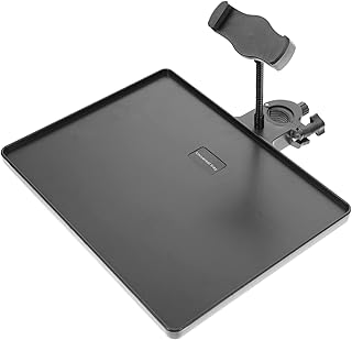 NUSITOU Broadcast Card Clamp-on Streaming Universal Music Bracket On Live Tray Stand Chat Alloy Sound Shelf Cell Holder with Microphone Rack Room Phone Adjustable for Clamp Mic Recording