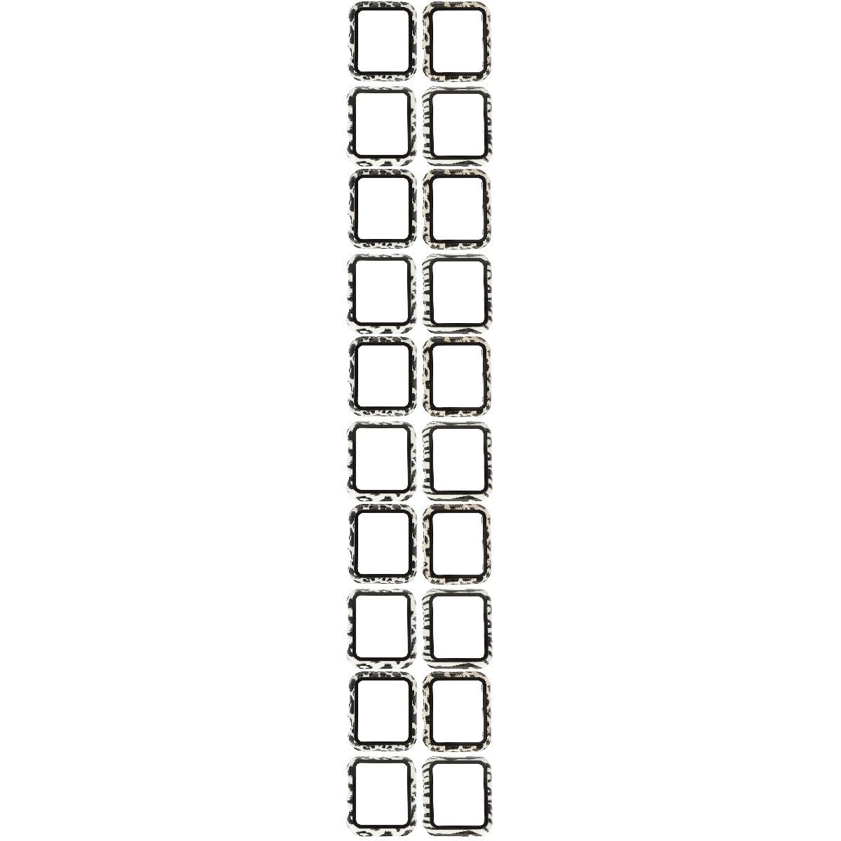 Mikikit 5 Set Smartwatch 38mm Custodia Pellicola Protettiva Per Schermo Bumper Cover Compatibilità Antipolvere Completo 4 Pezzi*5