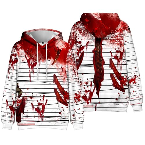 AMOMA Unisex Halloween Long Sleeve Hoodie Casual Hooded Pullover With Kangaroo Pocket3
