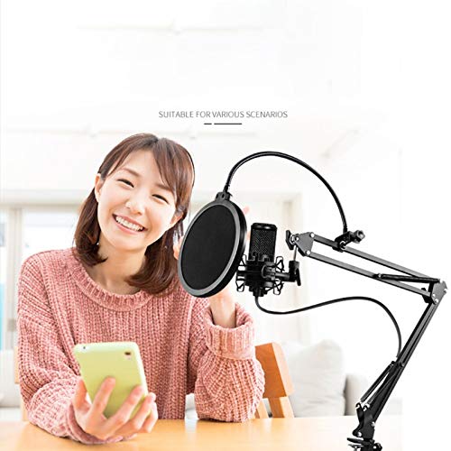 Suspension arm stand microphone et pince table pour streaming - 4