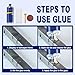 Strong Foundry Glue for Metal,Metal Repair Glue Heavy Duty Waterproof, Casting Repair Glue Industrial,High Strength Epoxy Adhesive for Metal, Plastic, Ceramic, Wood, Glass Repair (1PC)