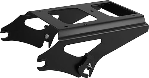 TCT-MOTORPARTS 2-Up Portaequipajes de Maletero Desmontable para Harley Road King 2009-2013 FLHR FLHRC FLHT FLHX, FLTR, FLTRX, FLHRSE5, FLHXSE23,