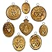 VILLAGE GIFT IMPORTERS Pack of 8 Gold-Tone Sacred Heart Ornaments | 2.5