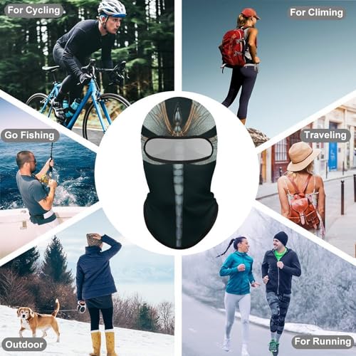 Máscara facial Dragonfly para hombre y mujer, protección solar, transpirable, cubre todo el rostro para senderismo, ciclismo, running, conducción miniatura 6