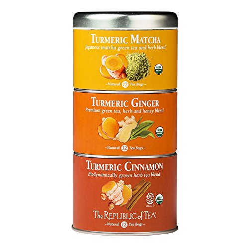The Republic of Tea Organic Turmeric Stackable Tea Tin