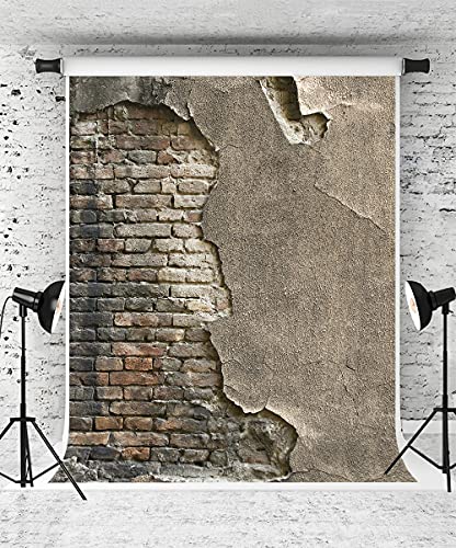 Kate 10x10ft Vintage Brick Wall Photography Backdrop Destroyed Brick Wall Photo Background Photo Shoot Portrait Studio Props
