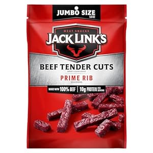 Jack Link’s Tender Cuts Bag,Prime Rib Beef,5.6 Ounce