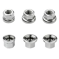 Vista 1 de Tuerca de eje con brida de 3 tamaños M8/3/8/M10 para rueda delantera y trasera de bicicleta de montaña y bicicleta para niños