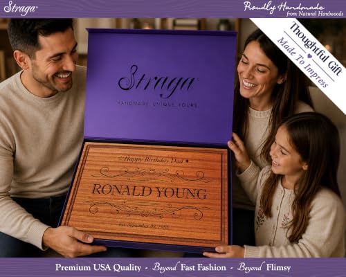 Tabla de cortar rectangular de madera personalizada Straga miniatura 2