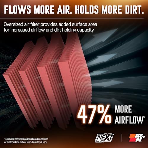 Image of K&N NextGen Cold Air Intake System: High-Flow Cotton Filter: Compatible with 2012-2018 JEEP: Wrangler, Wrangler JK, 50-1566