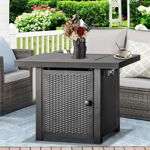 32 Inch Propane Fire Pit Table for Outdoor Dinners & PartIES