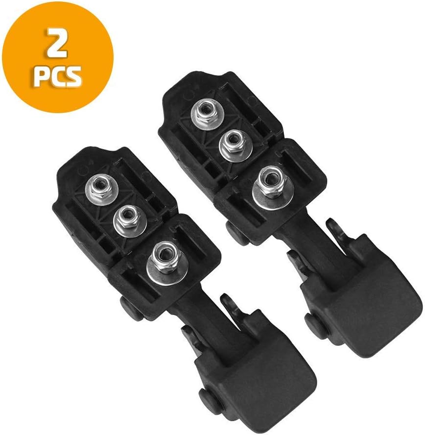 Black Hood Catch for 1997, 1998, 1999, 2000, 2001, 2002, 2003, 2004, 2005, 2006 Wrangler TJ - Hold-Down Hook Latch Pair G013JP Replaces#55176636AD, 68038118AA, 42422
