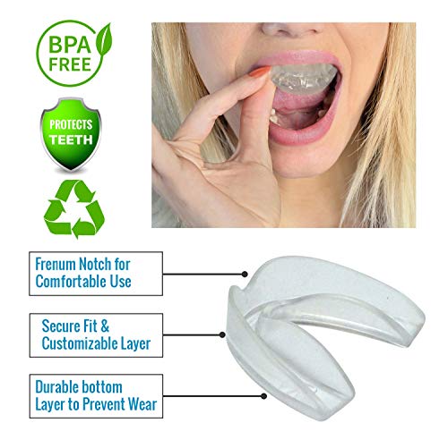 Prodental Thin And Trim Mouth Guard For Grinding Teeth – 3 Pack, Made In Usa | Night Guard For Bruxism - Teeth Clenching | Use As Customizable Teeth Whitening Dental Guard #TOP3