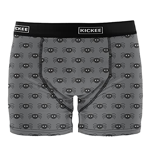 Kickee Men’s Halloween Celebrations Print Boxer Briefs, Mens Underwear, Lightweight And Breathable Boxer Briefs (Stone Spiders - L) #TOP5