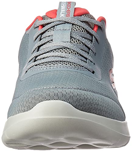 Tênis Go Walk Max - Ecstatic, Skechers, Masculino, Cinza Escuro / Vermelho, 41