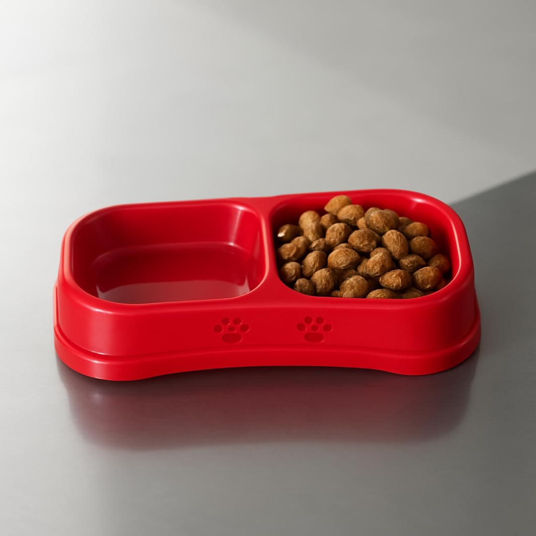 PARENCE.- Gamelle Double 24x12x4 cm pour Petit Chien