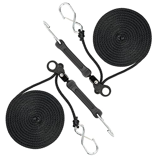 THE PERFECT BUNGEE PTDBK2PK lot de 2 attaches de 3,5m noir pour fixations robustes