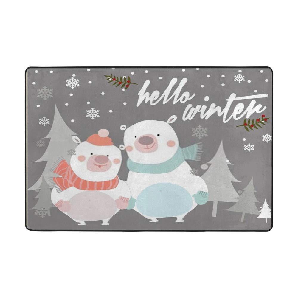 Tapis de Maison anti-tache grand format en polyester pour protéger salle à manger