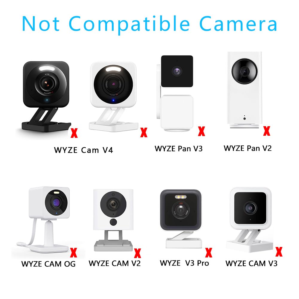 TEKCAM Pannello solare compatibile con WYZE Battery Cam Pro, confezione da 2 pannelli solari da 4 W con cavo di prolunga di ricarica micro USB da 3 m, per telecamera di sicurezza alimentata a batteria
