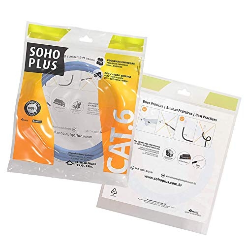 Patch Cord Cat.6 Sohoplus, Azul Claro, 2,5 M – Cabo de Manobra Para Redes