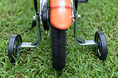 CHILDHOOD Iron Rubber Bike Training Wheels for Kids Girls Boys(14 to 18 inch)