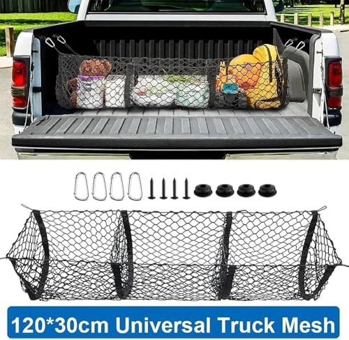 Filet de benne robuste pour marchandises et pick-up GMC Canyon 120x30 - 3